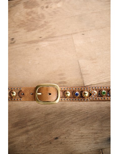 CEINTURE FINE BIJOUX COGNAC la colonne vertébrale